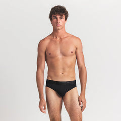 SKIMS STRETCH MENS BRIEF 3-PACK | GUNMETAL MULTI