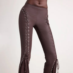 LUDOVIC DE SAINT SERNIN X SKIMS WAXED COTTON PANT | COCOA