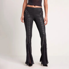 LUDOVIC DE SAINT SERNIN X SKIMS WAXED COTTON PANT | ONYX