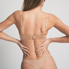 WIRELESS FORM PUSH-UP PLUNGE BRA | CLAY
