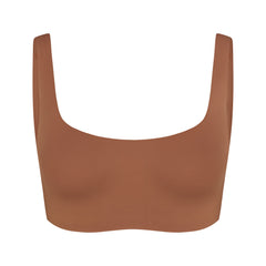 NikeSKIMS MATTE SCOOP NECK BRA | CAROB BROWN