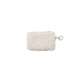 FAUX SHEARLING SMALL POUCH KEYCHAIN | IVORY