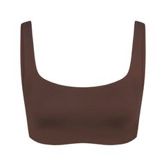 NikeSKIMS MATTE SCOOP NECK BRA | DARK SEPIA