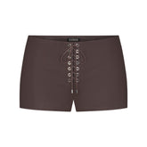 LUDOVIC DE SAINT SERNIN X SKIMS WAXED COTTON MICRO SHORT | COCOA