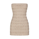 LUDOVIC DE SAINT SERNIN X SKIMS WAXED COTTON MINI DRESS | CLAY