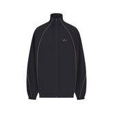 NikeSKIMS STRETCH NYLON OVERSIZED TRACK JACKET | OBSIDIAN OLIVE GREY
