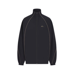 NikeSKIMS STRETCH NYLON OVERSIZED TRACK JACKET | OBSIDIAN OLIVE GREY