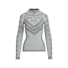 SKIMS FIRST LAYERS HALF ZIP LONG SLEEVE | MIRROR WINTER FAIRISLE