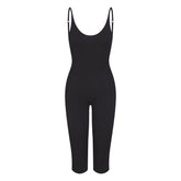 SMOOTH LOUNGE CAPRI CATSUIT | OBSIDIAN