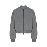 NEOPRENE OUTERWEAR REVERSIBLE BOMBER JACKET | DARK HEATHER GREY