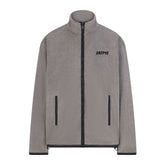 OUTDOOR FLEECE MOCK NECK ZIP UP JACKET | DARK HEATHER GREY