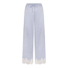 SILK LACE PANT | PERIWINKLE CONTRAST