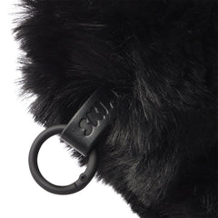 FAUX FUR SMALL POUCH KEYCHAIN | ONYX