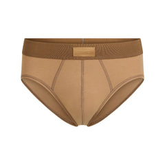 SKIMS COTTON MENS BRIEF | RUSSET