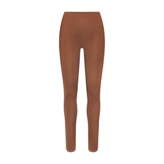 NikeSKIMS SATIN SHINE BONDED WAIST 26" LEGGING | CAROB BROWN