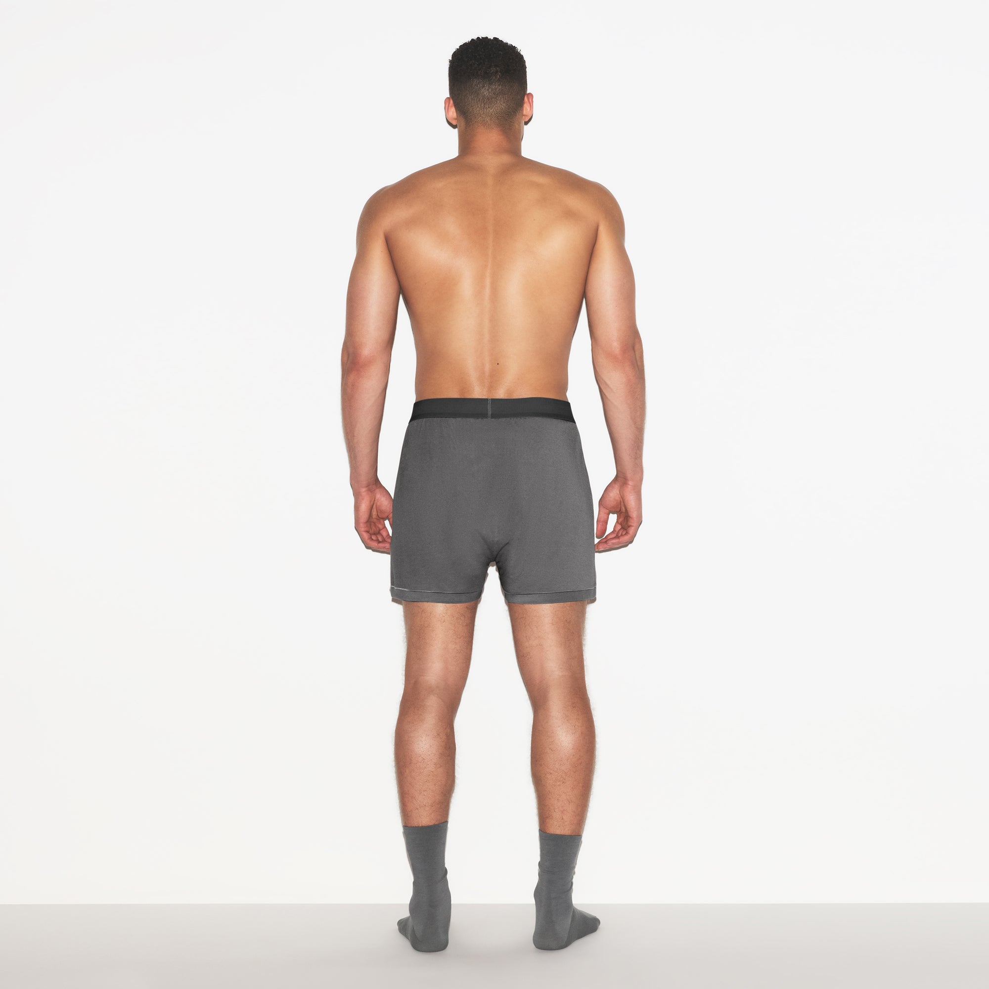 SKIMS COTTON MENS KNIT BOXER 3-PACK | RUSSET MULTI