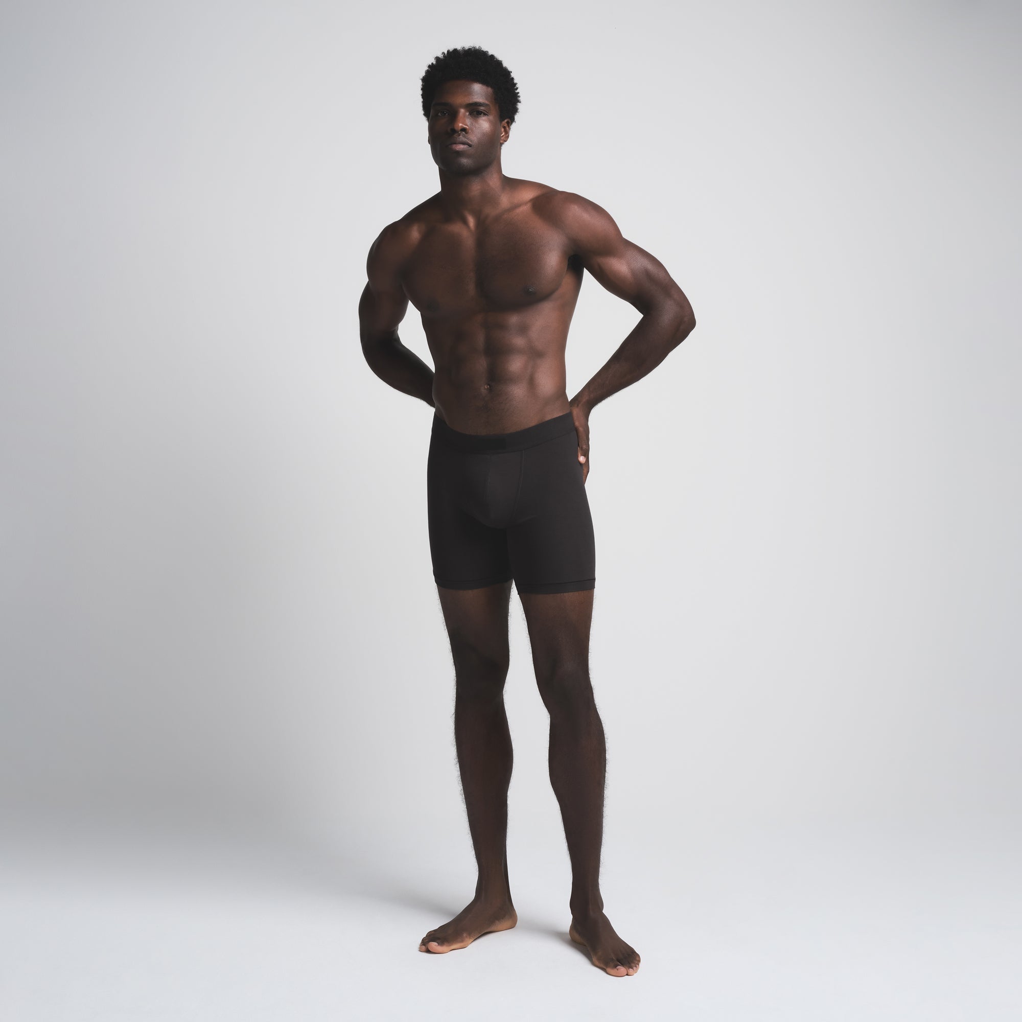SKIMS COTTON MENS 5" BOXER BRIEF 5-PACK | ONYX