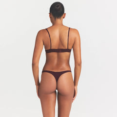 EVERYDAY COTTON UNLINED DEMI BRA | CURRANT