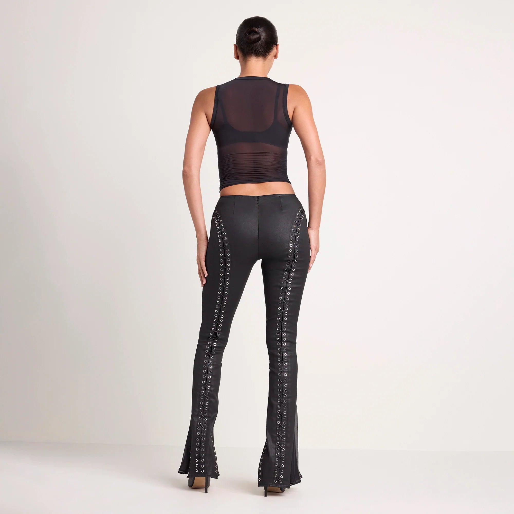 LUDOVIC DE SAINT SERNIN X SKIMS WAXED COTTON PANT | ONYX