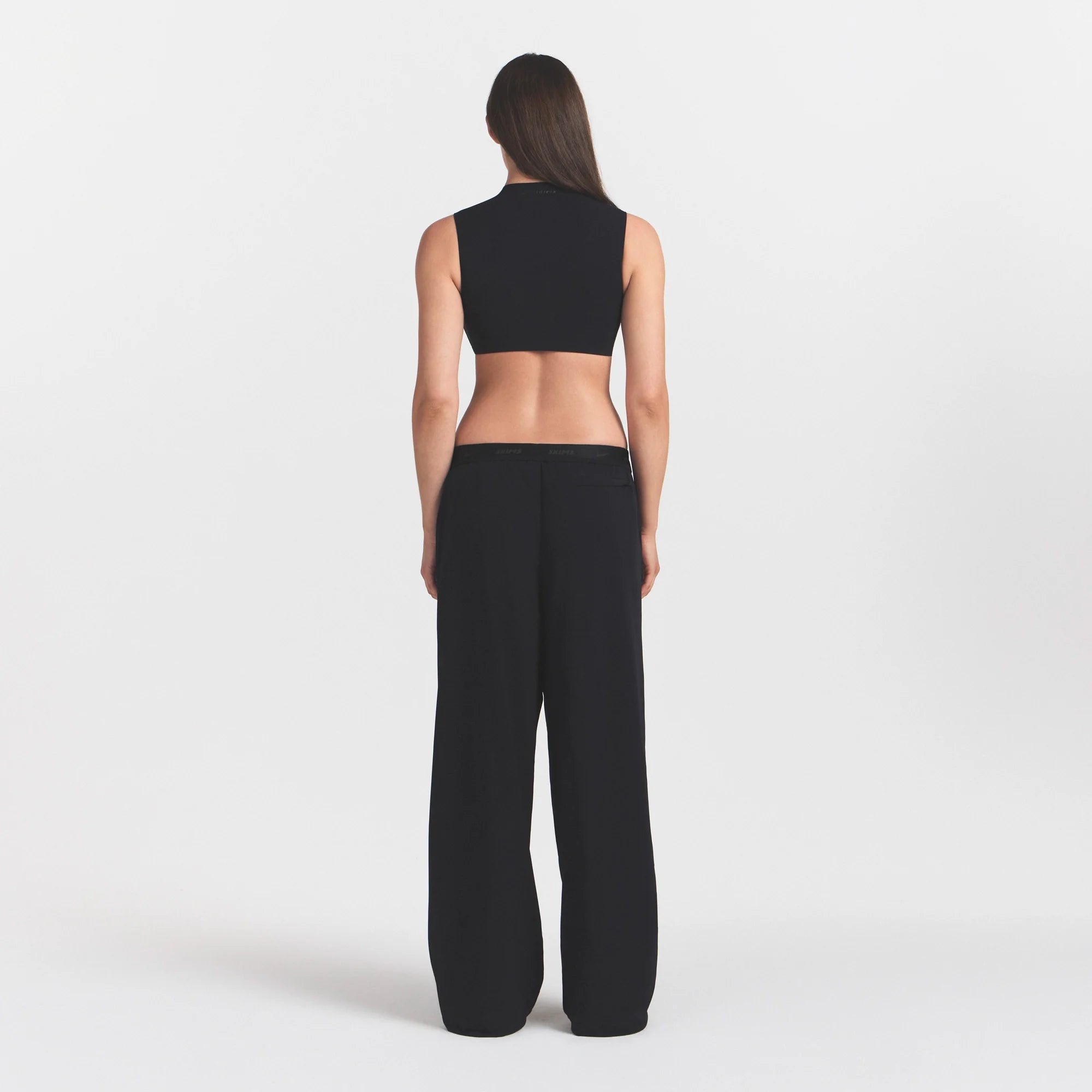 NikeSKIMS STRETCH NYLON OVERSIZED PANT | OBSIDIAN