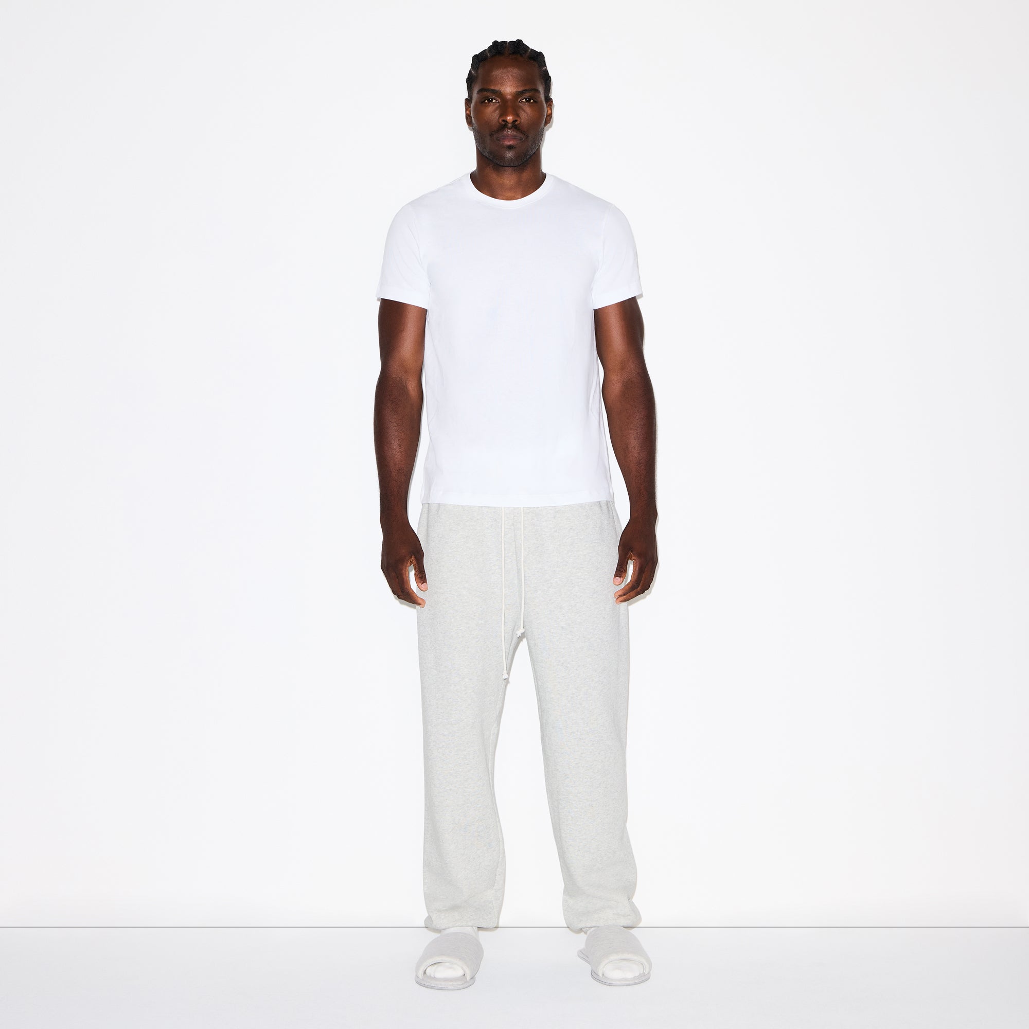 FLEECE LOUNGE MENS RELAXED JOGGER | LIGHT HEATHER GREY