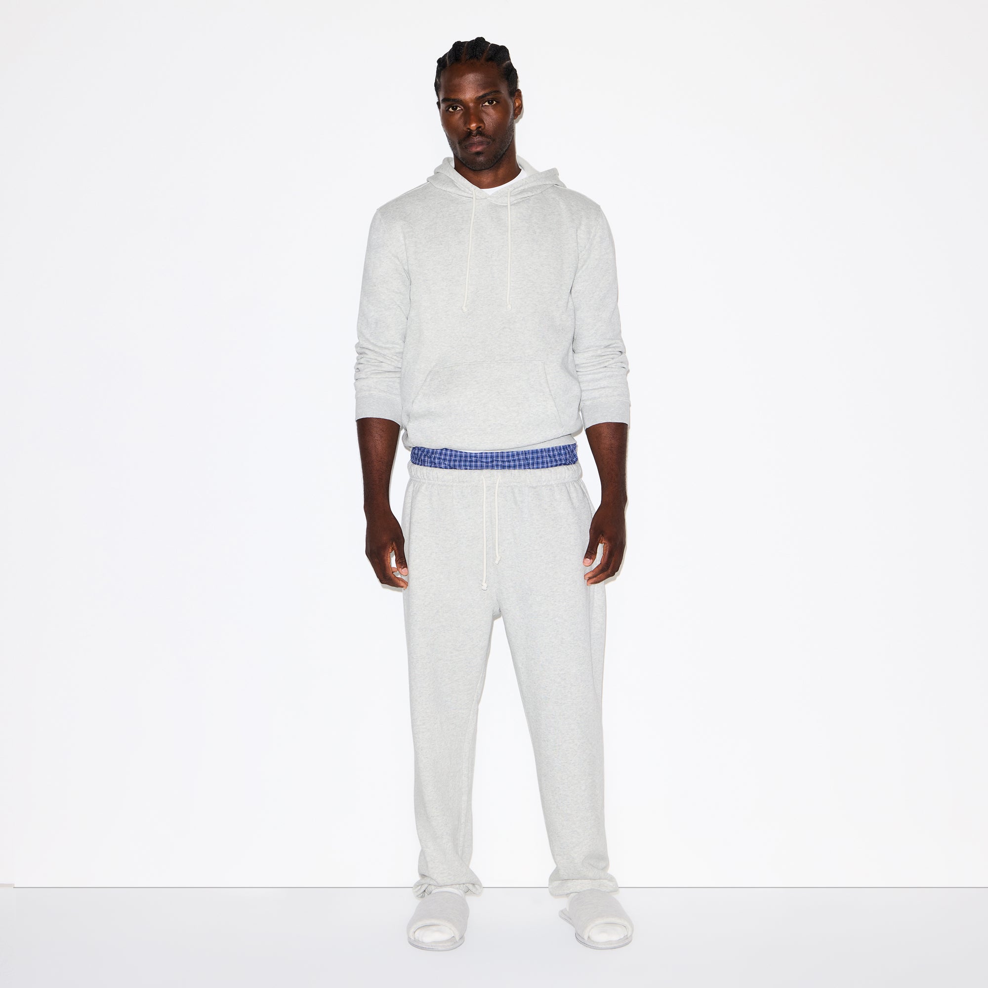FLEECE LOUNGE MENS RELAXED JOGGER | LIGHT HEATHER GREY