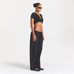 NikeSKIMS STRETCH NYLON OVERSIZED PANT | OBSIDIAN OLIVE GREY