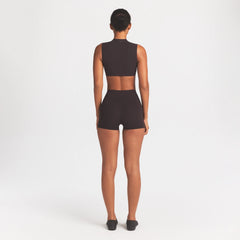 NikeSKIMS STUDIO STRETCH 3" SHORT | DARK ROAST