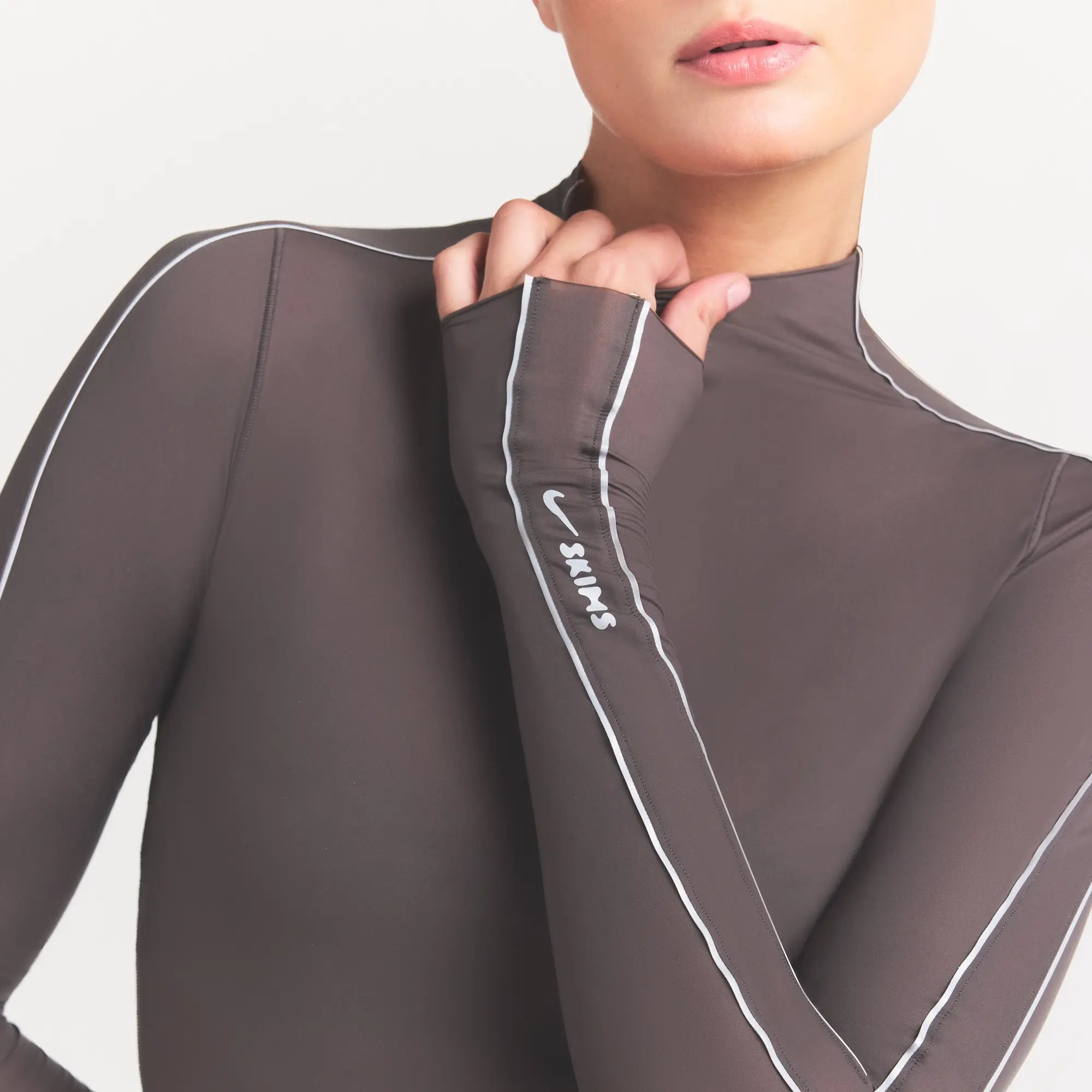 NikeSKIMS WEIGHTLESS LAYERS MOCK NECK LONG SLEEVE TOP | BOULDER