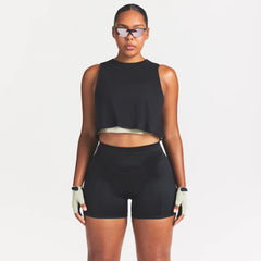 NikeSKIMS PERFORMANCE COTTON BLEND CROP TANK | OBSIDIAN