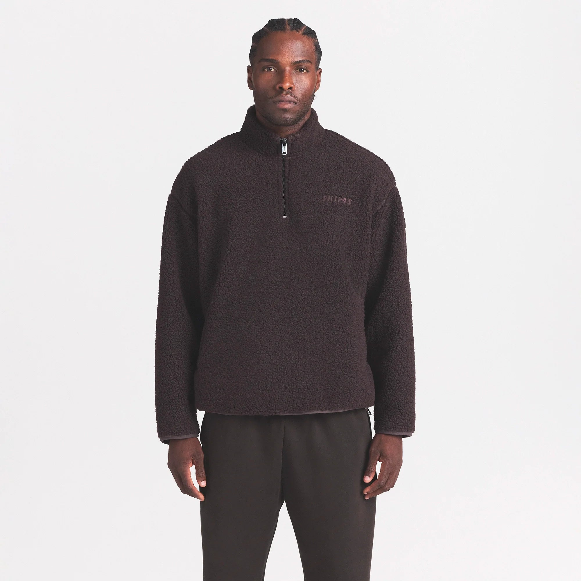 SHERPA MENS QUARTER ZIP | DARK ROAST