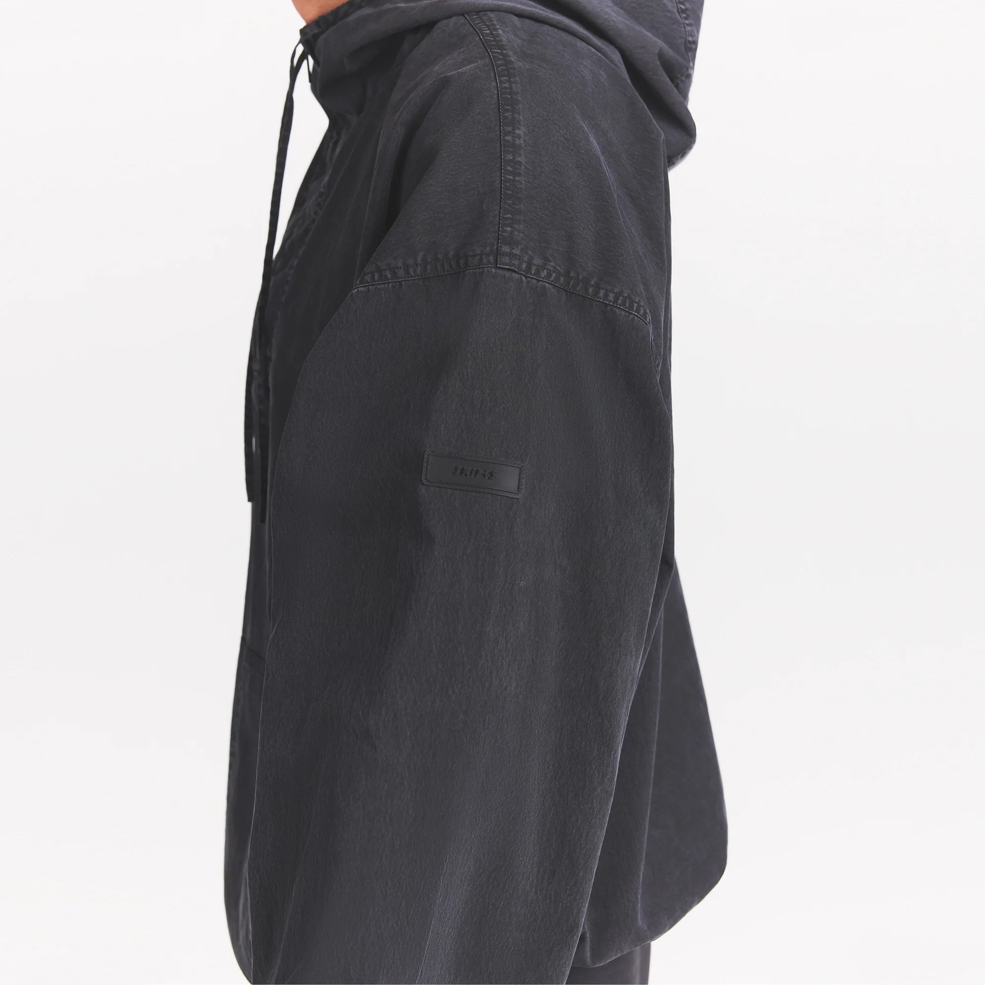 WOVEN MENS ANORAK JACKET | ONYX
