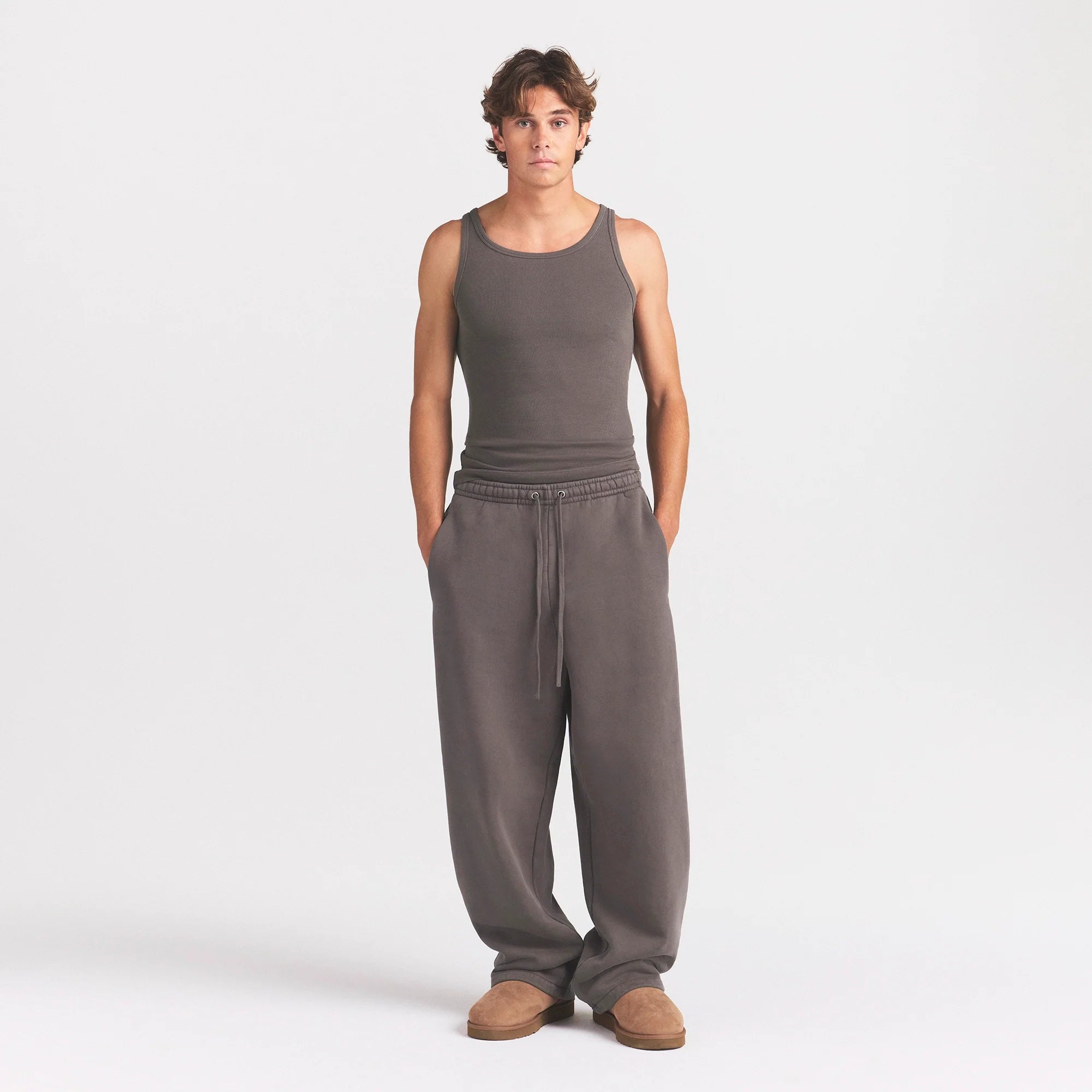HEAVYWEIGHT FLEECE MENS STRAIGHT LEG PANT | STERLING