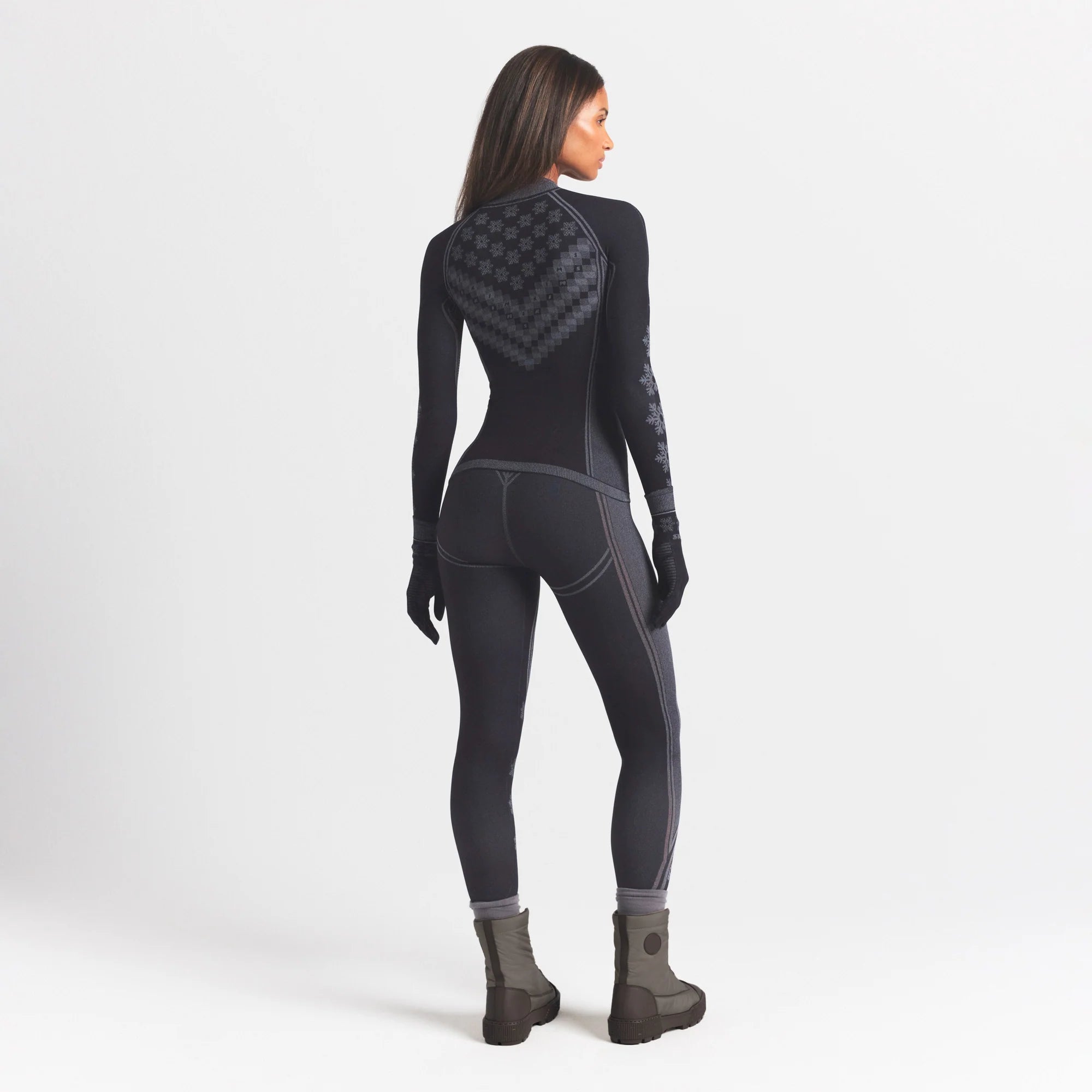 SKIMS FIRST LAYERS LEGGING | OBSIDIAN WINTER FAIRISLE