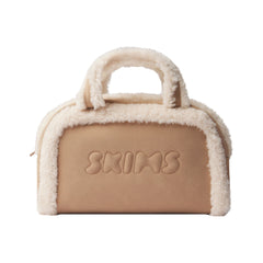 FAUX SHEARLING MINI DUFFLE | CLAY SHERPA
