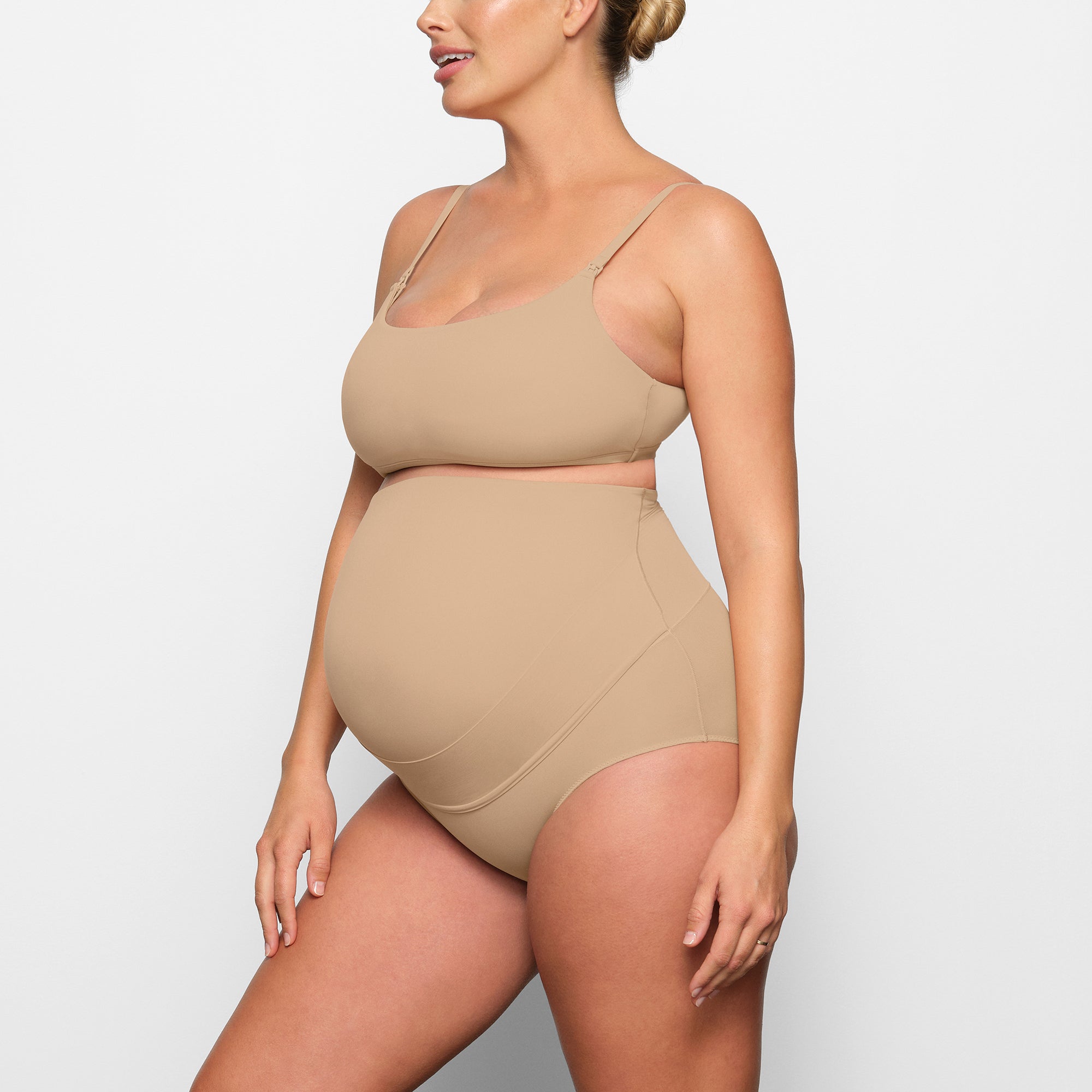 FITS EVERYBODY MATERNITY PUMPING SCOOP BRALETTE | CLAY