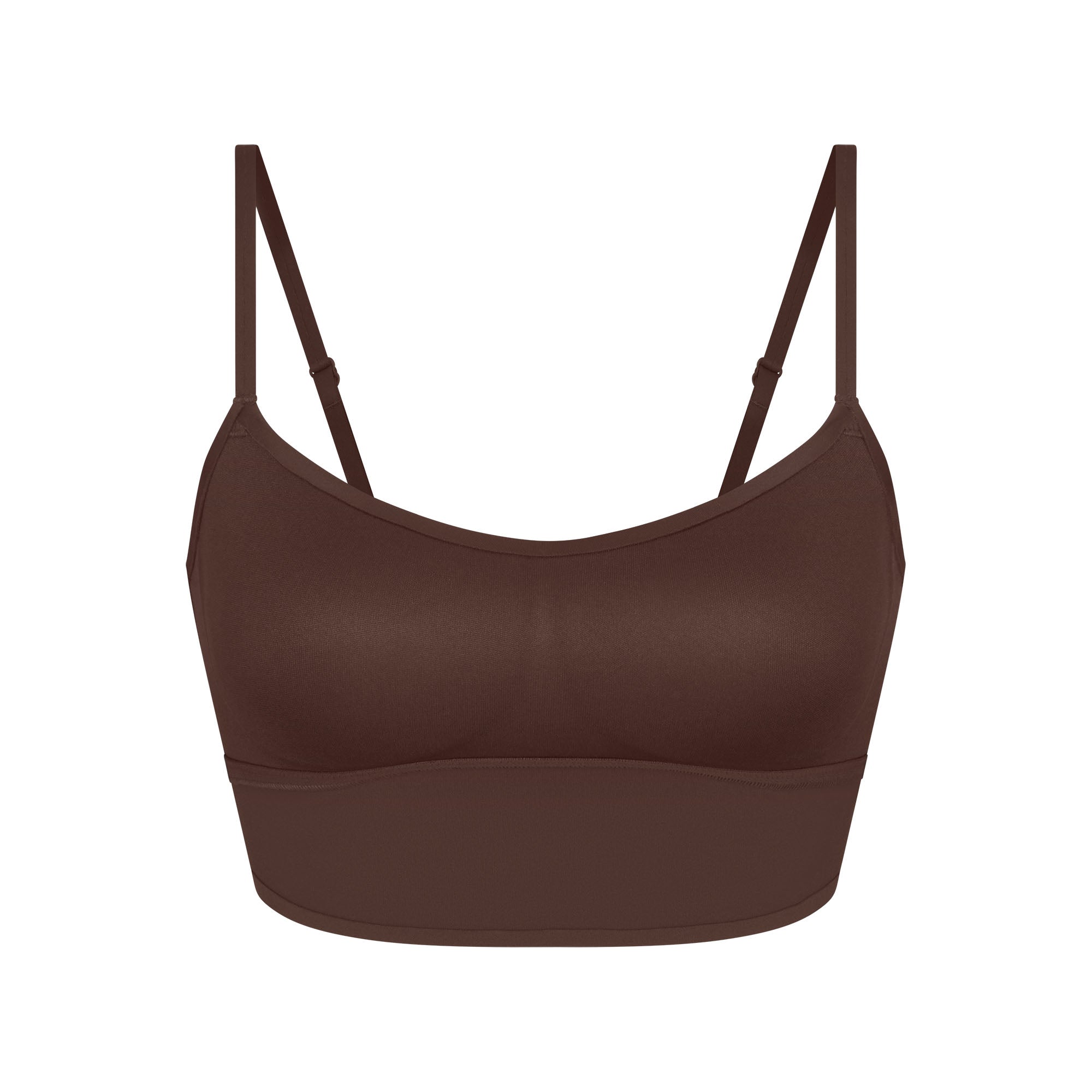 NikeSKIMS MATTE CAMI BRA TOP | DARK SEPIA