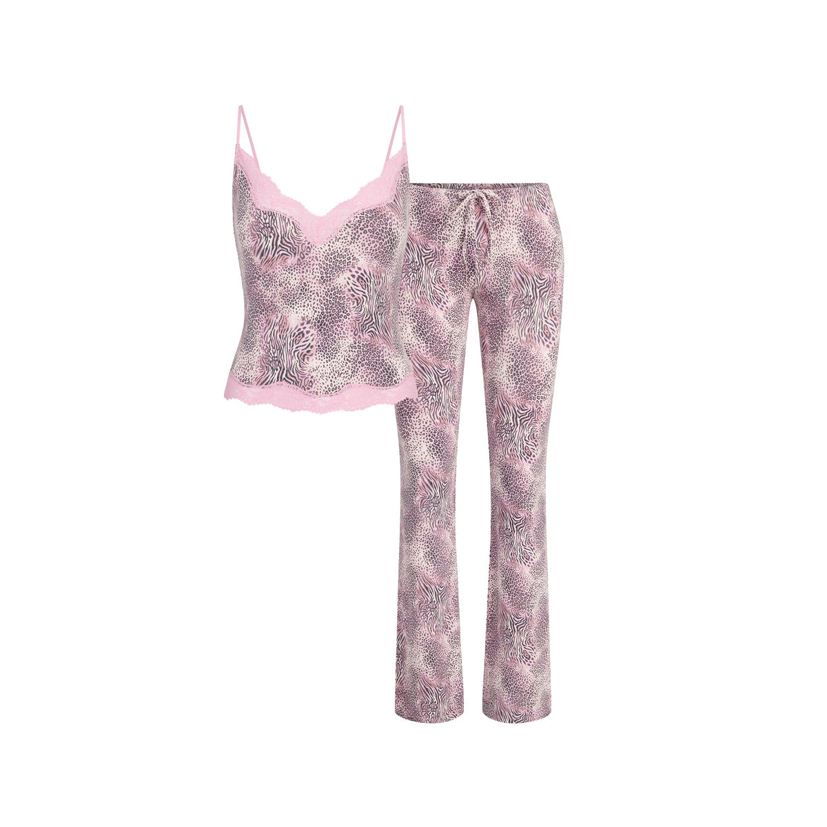 SKIMS SLEEP CAMI AND PANT SET | BLOOM MINI MULTI ANIMAL
