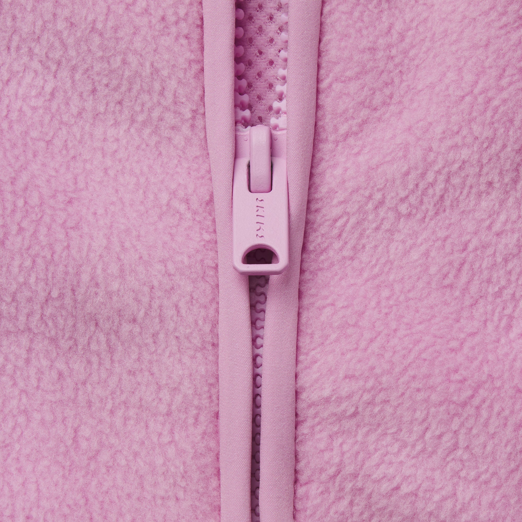 OUTDOOR FLEECE MOCK NECK ZIP UP JACKET | BUBBLE GUM