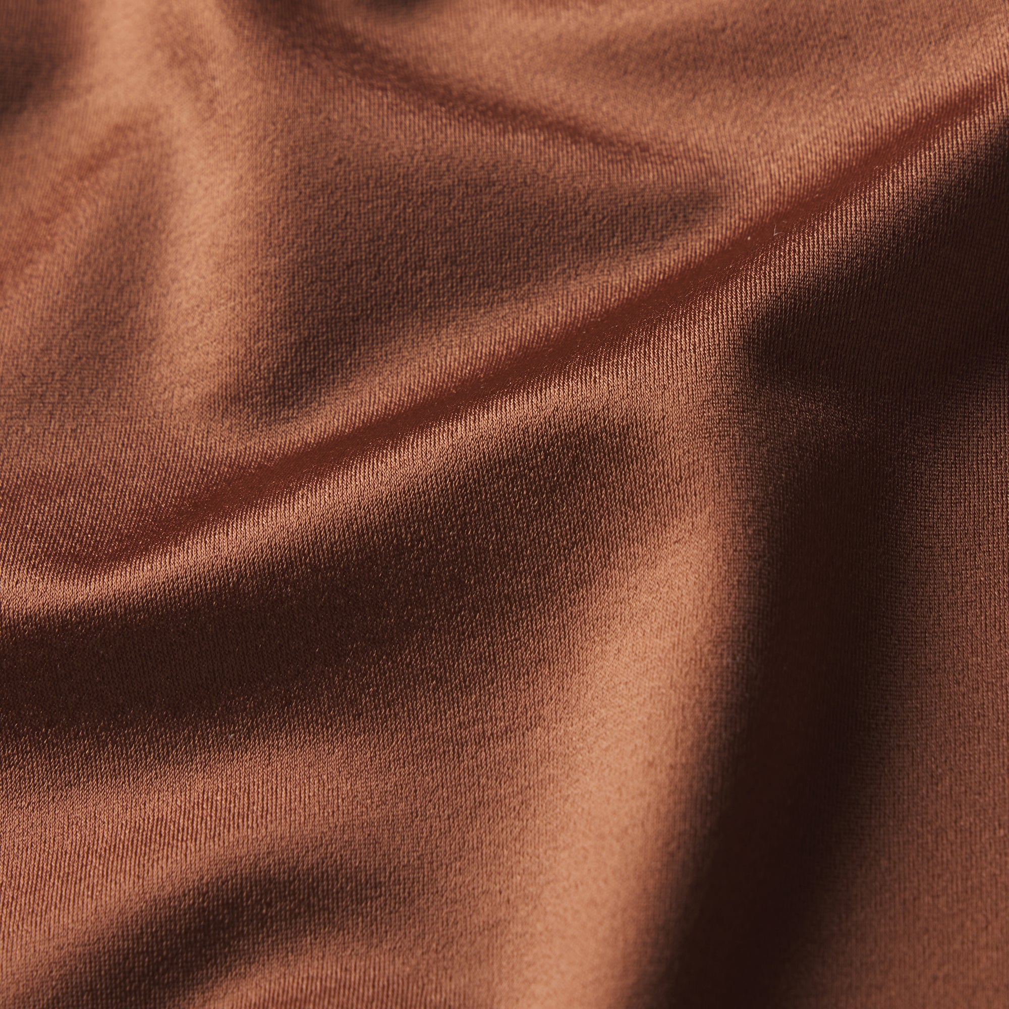 NikeSKIMS SATIN SHINE PANELED SCOOP TANK | CAROB BROWN