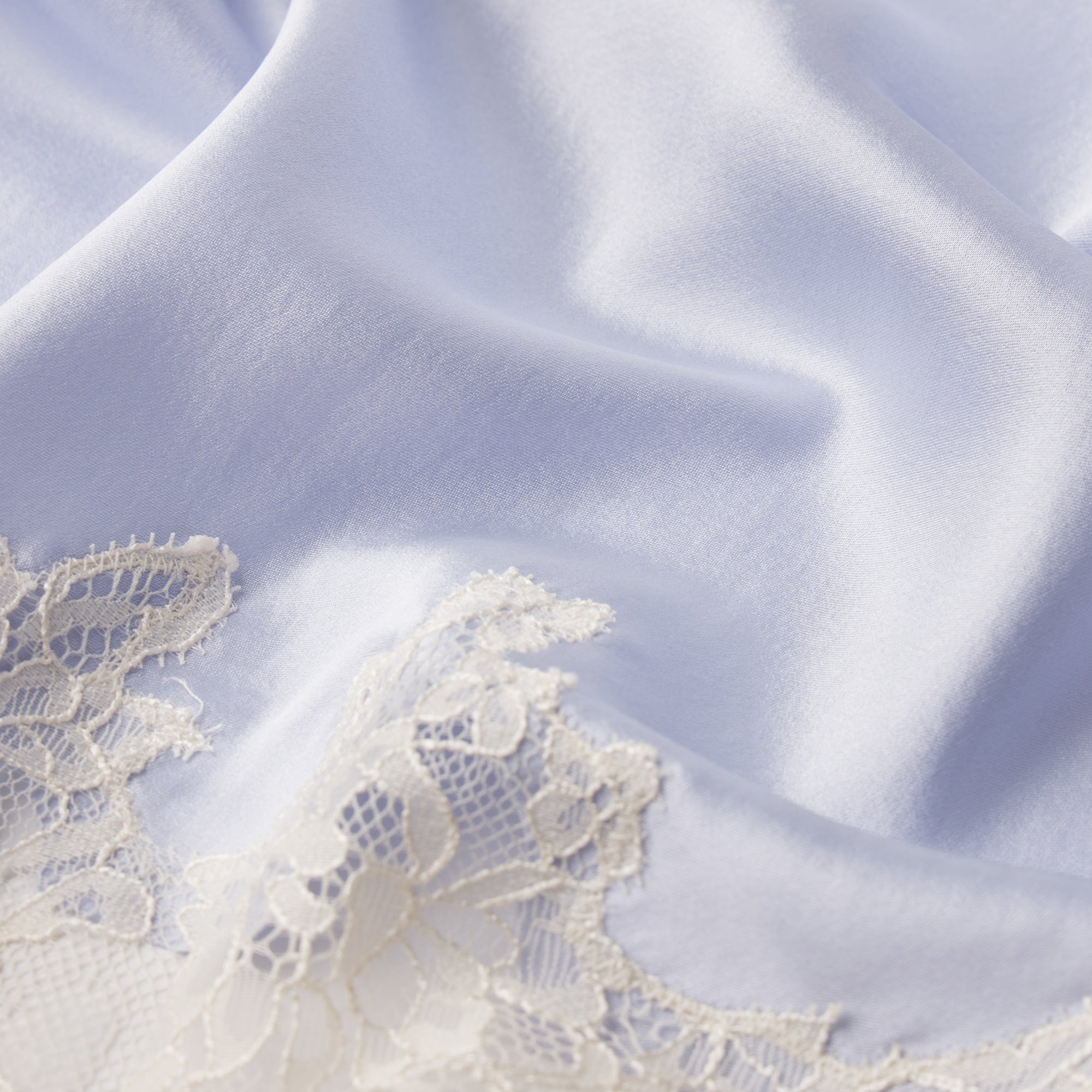 SILK LACE PANT | PERIWINKLE CONTRAST