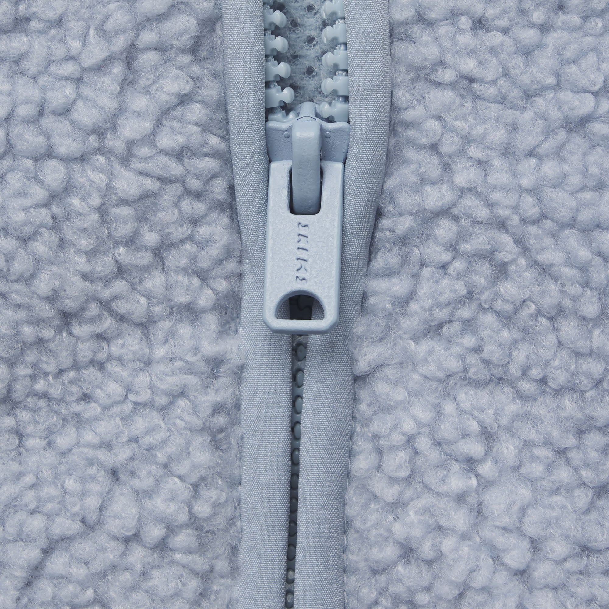TEDDY BOXY ZIP UP JACKET | FOG