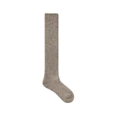 TWEED KNIT SLOUCH SOCK | LATTE