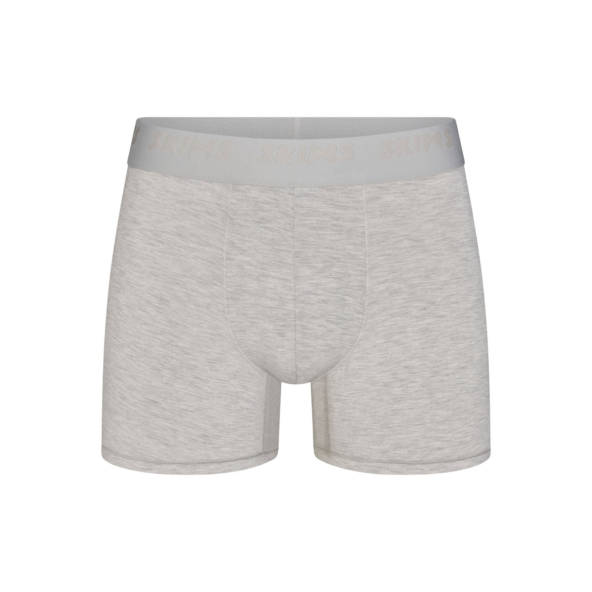 SKIMS STRETCH MENS 3 INCH BOXER BRIEF | LIGHT HEATHER GREY