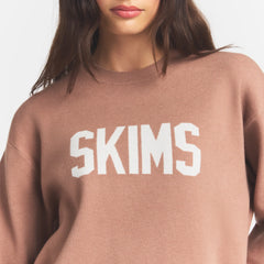 SWEATER KNIT LOGO PULLOVER | SIENNA EGRET