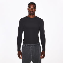 FITS EVERYBODY MENS SLIM LONG SLEEVE T-SHIRT | ONYX