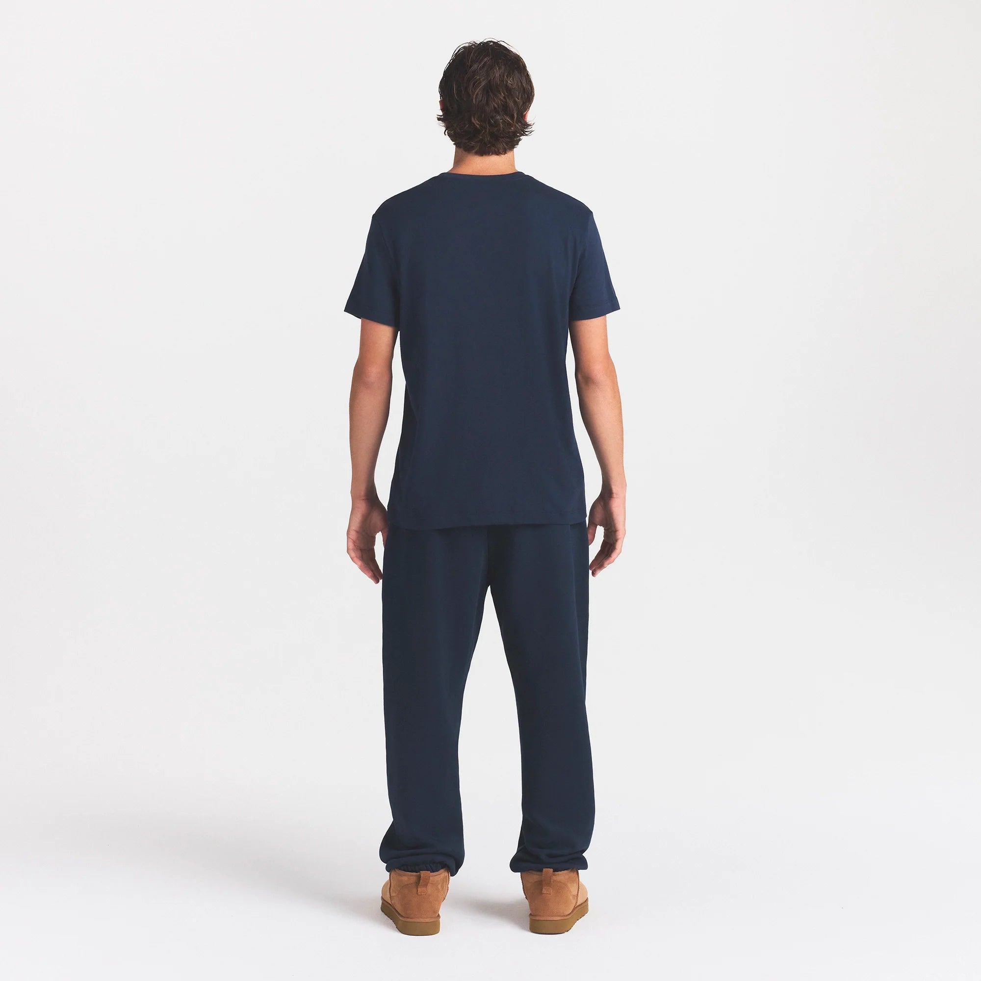 SKIMS COTTON MENS CLASSIC T-SHIRT | NAVY